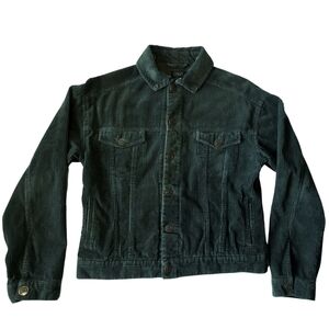 Lira Corduroy Jacket Dark Green Size Medium